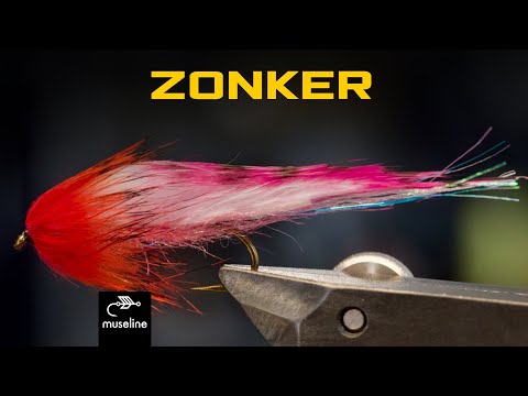 STREAMER - ZONKER - HARELINE Pink white barred zonker