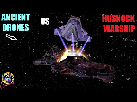 Ancient DRONES against HUSNOCK Warship - Star Trek Ship Battles -