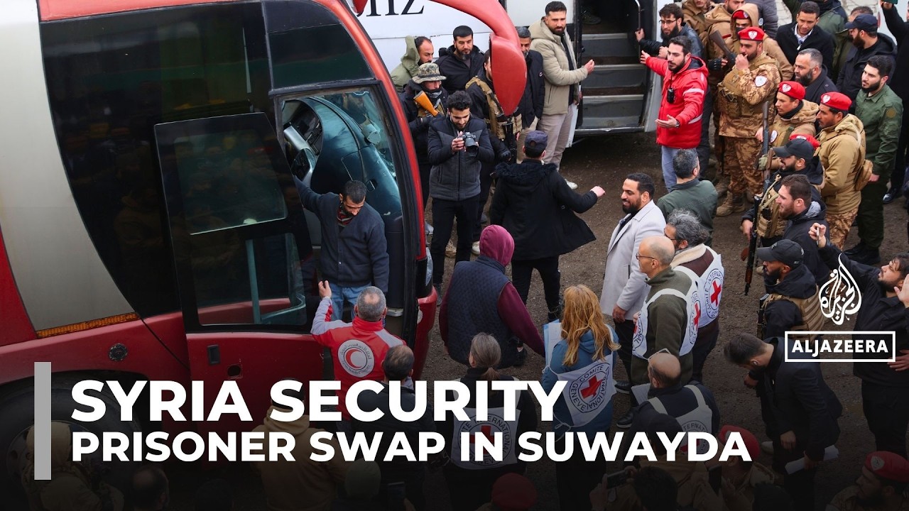 Syrian government forces and Druze factions exchange prisoners in Suwayda