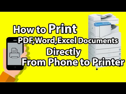 ✓How to Print (PDF,Word,Excel) Documents Directly from Android Mobile Phone to Canon Printer Video