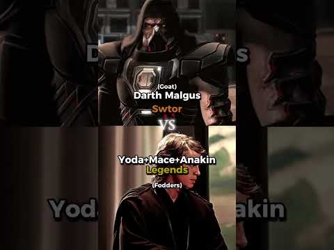 Darth Malgus vs PT…………Yoda+Mace+Anakin.