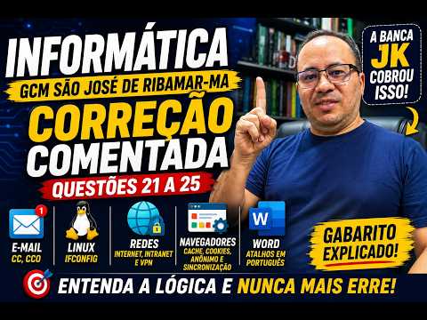 A BANCA JK COBROU ISSO! | Gabarito Comentado de Informática (GCM São José de Ribamar)