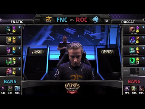 Fnatic vs ROCCAT | Game 1 Semi Finals S4 EU LCS Summer 2014 Regionals Playoffs | FNC vs ROC G1