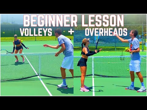 Beginner Tennis Lesson | Forehand Volley, Backhand Volley & Overhead thumbnail