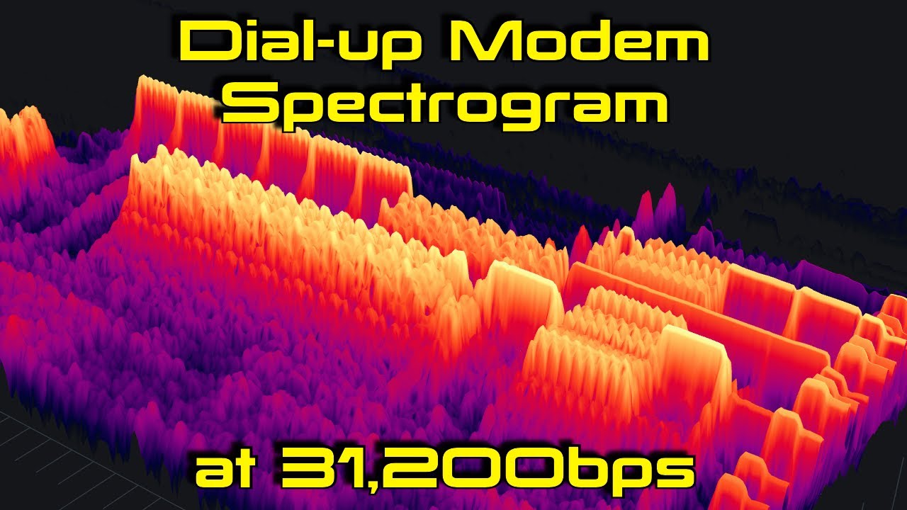 Dial-up Modem Handshake Spectrogram at 31,200bps