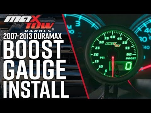MaxTow | How To Install a Double Vision 60 PSI Boost Gauge Into Any 2007-2013 New Body Style Duramax