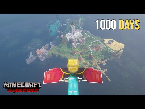 Finally Getting an Elytra After 1000 Days in Hardcore