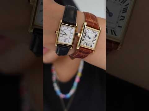 Cartier Tank Louis Watch vs Seiko Tank (dupe) #cartier #cartiertank #cartierwatches