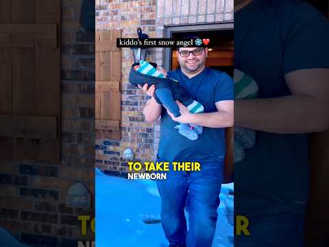 First Time Making a Snow Angel ❄️