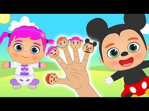 👶 BABIES DISNEY JUNIOR 👶 Finger Family Song with Sofia, Jake, Doc, Miles and Mickey Mouse