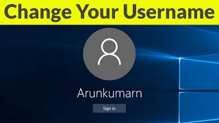 How To Change/Reset Username(Local Administrator) On Windows 10 By Without Microsoft Account