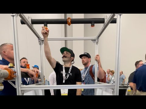 BOBBY INSTALLS A VIKING SPRINKLER, NO TAPE, NO DOPE!! PRESSURE TESTS 200+