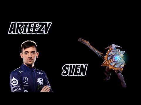 EG Arteezy [Sven] - player perspective - back to 1st position on leaderboard