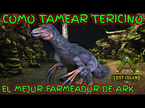 THERIZINOSAURUS Y SUS HABILIDADES/ TRAMPA PARA TAMEARLO /ARK;LOST ISLAND/GETMANGAME