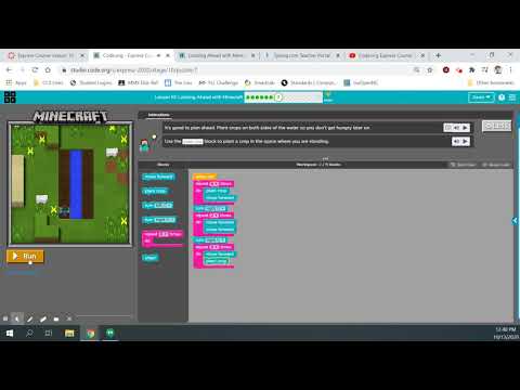 Express Course: Lesson 14 - Looking Ahead with Minecraft