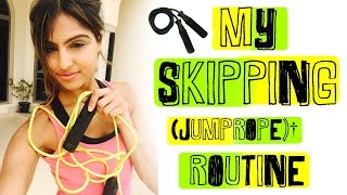 MY SKIPPING (JUMPROPE) EXERCISE/FITNESS ROUTINE (HOME WORKOUT) | BY ANIKA MORJARIA