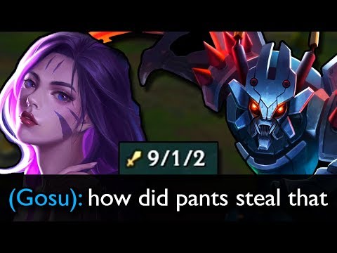 This is how I carried GOSU by doing a FUNNEL STRAT with Kha'zix - Challenger to RANK 1