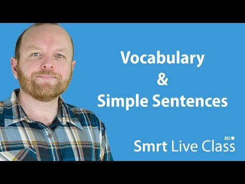 Vocabulary Simple Sentences Intermediate English with Mark 13