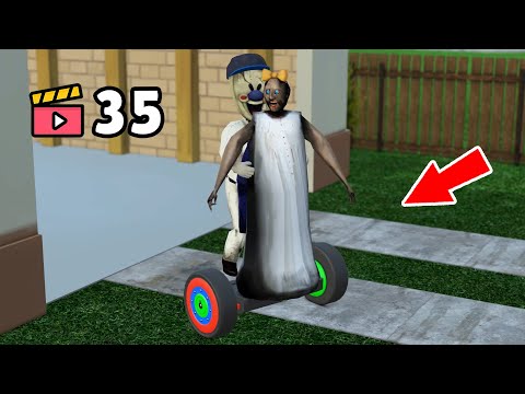 Granny vs hoverboard vs Ice Scream - funny horror school animation (Compilation #35)
