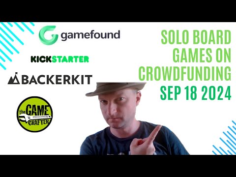 Solo Board Games on Crowdfunding Sites 18th September 2024