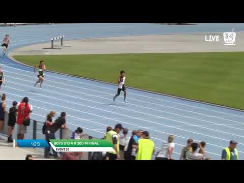 Boys U13 4 x 200m Final - 2018 SUBWAY State Relay Championships // LAVicTV