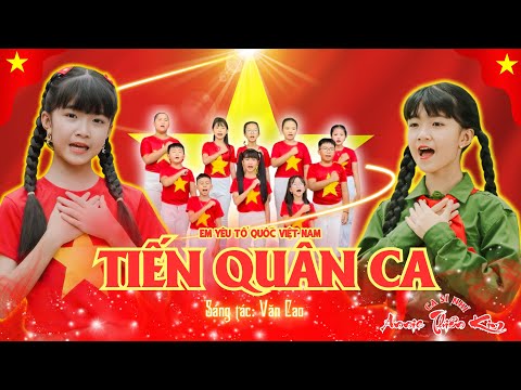 Tiến Quân Ca IBé Gái hát Quốc ca Nước Cộng Hoà Xã Hội Chủ Nghĩa Việt Nam đầy tự hào- Annie Thiên Kim