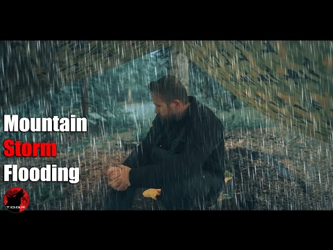 ⛈️ Thunder & Lightning - SOLO Camping in a Violent Colorado Storm - Heavy Rain Adventure - Part 2