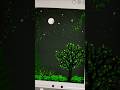 Peaceful Moonlight Drawing On IPad Shorts Ibispaintx Painting Art Applepen Sketch