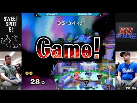 Sweet Spot 5 SSBM - Iifter (Peach) Vs. Spire_Fan (Yoshi) - Round Robin Pools