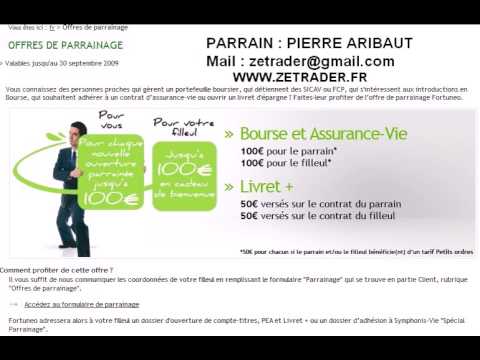 parrainage fortuneo livret assurance vie parrain fortuneo filleul offre de de parrainage