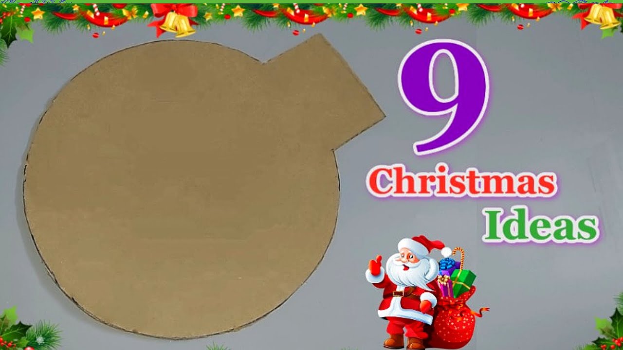 9 Easy 2024 Christmas Decoration ideas From waste Cardboard | DIY Christmas craft idea🎄458