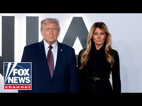 First lady Melania Trump and President Trump celebrate the premiere of 'Melania'
