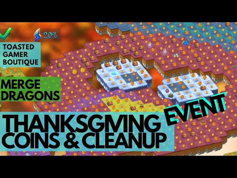 Coins & Clean Up Merge Dragons Thanksgiving Event 2020 ☆☆☆
