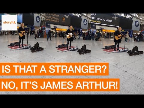 James Arthur Busks Undercover in Waterloo Station (Storyful, Crazy)