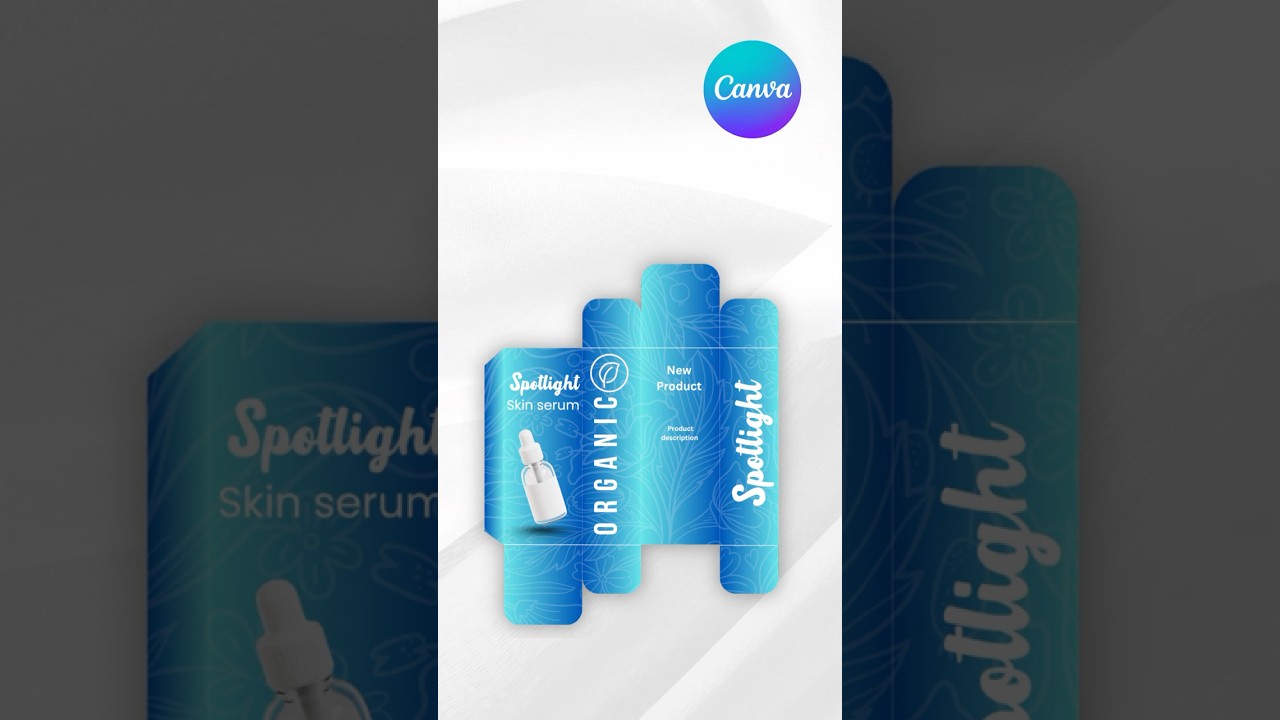 Product Packaging Tutorial | how to make a product package 📦 using canva #packaging #canva #product