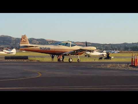 Navion STOL demo 2019-06-21 AOPA Fly-in at Livermore