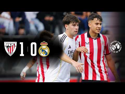 Imagen de portada del video ⚽ Resumen I Athletic Club 1-0 Real Madrid CF I Laburpena I Copa Campeones Juvenil - 1/4 Vuelta