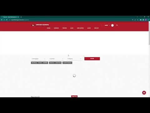 Vapor Honing Service Walkthrough - Sign Up