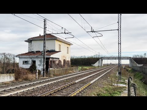 AVVISTATO il treno CUNEO - CERVIGNANO SMISTAMENTO .... alle porte della STAZIONE DI SANTHIA'