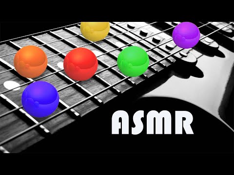 Bass Guitar and Marbles Run ASMR - Musical Sights and Sounds of Marbles