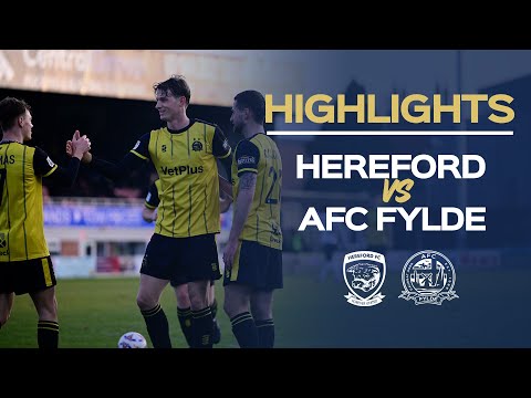 Highlights: Hereford 2-2 AFC Fylde (3-4 Pens)