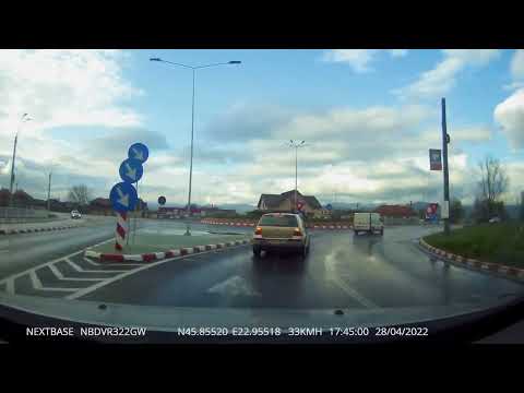 Drumul Hunedoara - Deva, pe ploaie