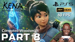 Kena Bridge of Spirits - Corrupted Woodsmith & Mask Maker Boss Fight GAMEPLAY WALKTHROUGH Part 8