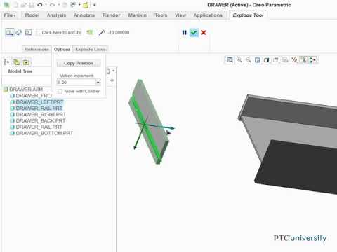 Tutorial  Explode View in an Assembly - Creo