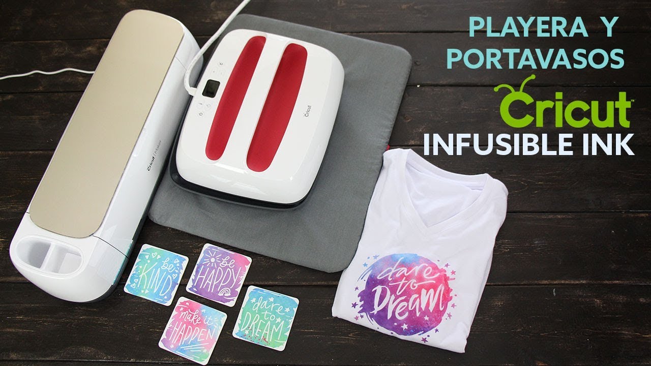 Cricut Infusible Ink Tranfers - Como hacer una playera y portavasos