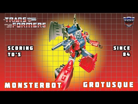 Scoring TD’s since 1984! Transformers G1 Monsterbot Grotusque 4K video review #transformersg1