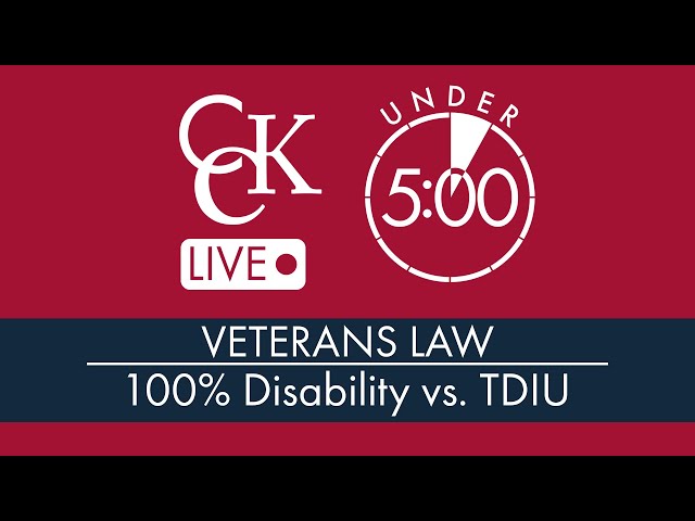 100% VA Disability vs. TDIU: What's the Difference?