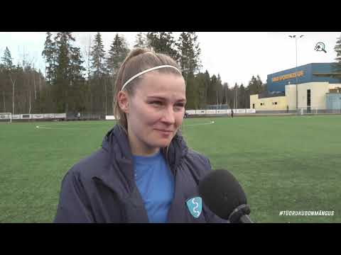 Saku Sporting - Tallinna FC Flora l NML 4. voor l Grete Dauti intervjuu
