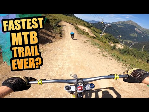 HITTING BIG JUMPS ON MY ENDURO BIKE AND THE FASTEST MTB TRAIL EVER!