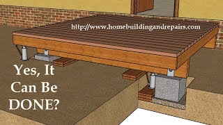 How To Raise Sinking Deck Footings - Home Building Repair Tips